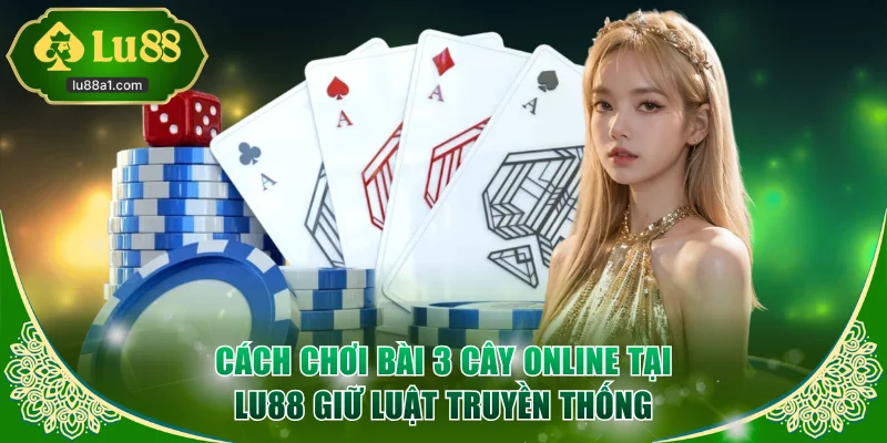 Cách chơi bài 3 cây online tại LU88 giữ nguyên luật truyền thống