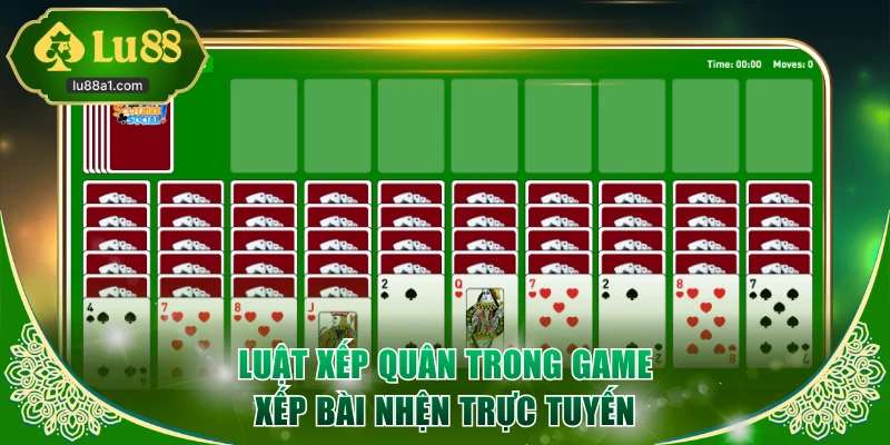Luật xếp quân trong game Xếp Bài Nhện trực tuyến