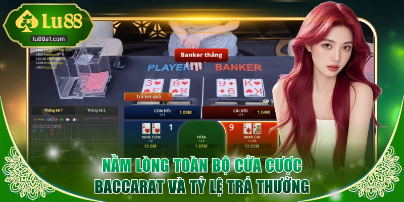 Nằm lòng toàn bộ cửa cược Baccarat và tỷ lệ trả thưởng
